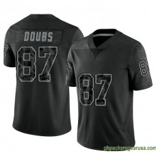 Mens Green Bay Packers Romeo Doubs Black Game Reflective Gbp212 Jersey GBP447
